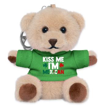 Kiss Me I Am Mexican Mexico - Teddy Schlüsselanhänger - Grün - Vorne