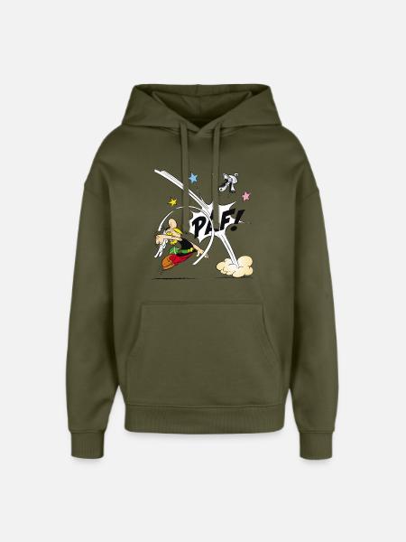 Asterix & Obelix - Asterix poing - Sweat à capuche unisexe Stanley/Stella Oversized - kaki