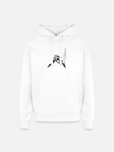 strummer-spread - Sweat à capuche unisexe Stanley/Stella Oversized - blanc