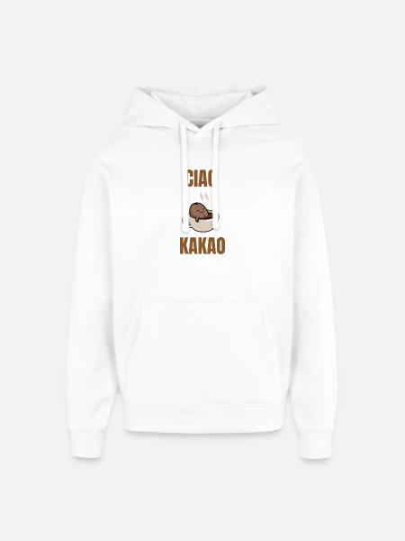 ciao cocoa - Oversized Unisex Hoodie by Stanley/Stella - white