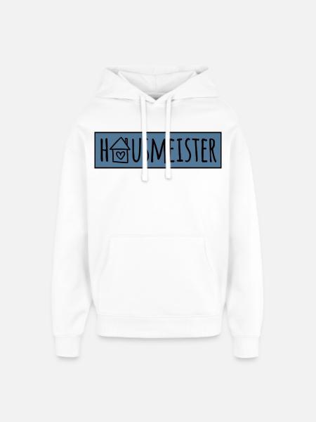 Hausmeister - Oversized Unisex Hoodie von Stanley/Stella - Weiß