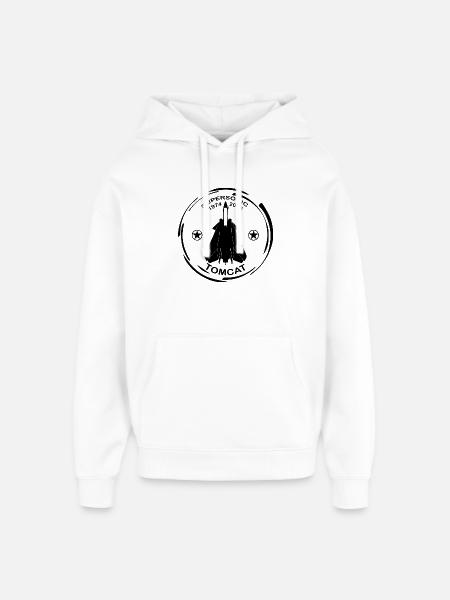 Plane F14 Tomcat - Oversized Unisex Hoodie by Stanley/Stella - white