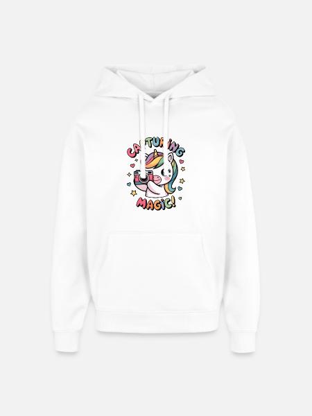 Capturing Magic! - Oversized Unisex Hoodie by Stanley/Stella - white