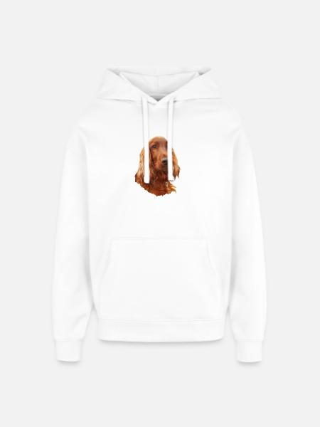 Irish Setter Red - Oversized Unisex Hoodie von Stanley/Stella - Weiß