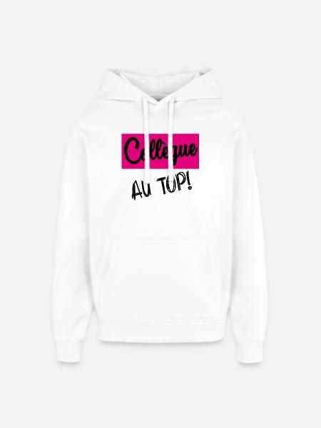 COLLEGUE - Sweat à capuche unisexe Stanley/Stella Oversized - blanc