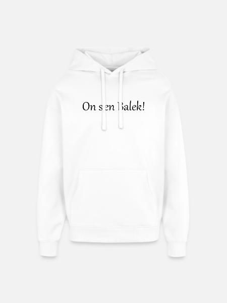 On s'en balek - Sweat à capuche unisexe Stanley/Stella Oversized - blanc