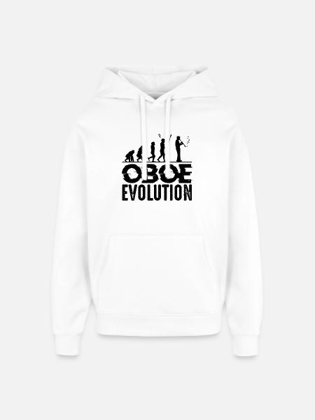 hautbois - Sweat à capuche unisexe Stanley/Stella Oversized - blanc