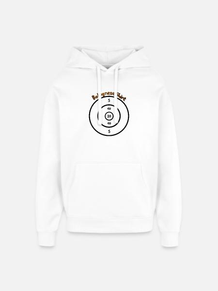 Bolognese Shit - Oversized Unisex Hoodie by Stanley/Stella - white
