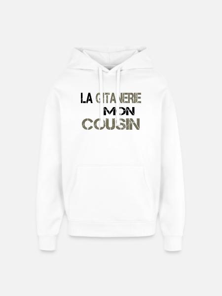 La gitanerie mon cousin - Sweat à capuche unisexe Stanley/Stella Oversized - blanc