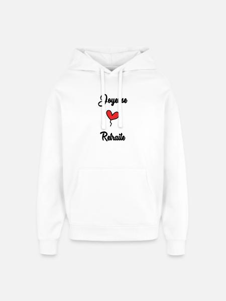 RETIREMENT - Oversized Unisex Hoodie by Stanley/Stella - white