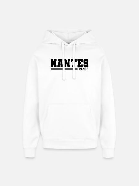 Nantes | France - Oversized Unisex Hoodie by Stanley/Stella - white
