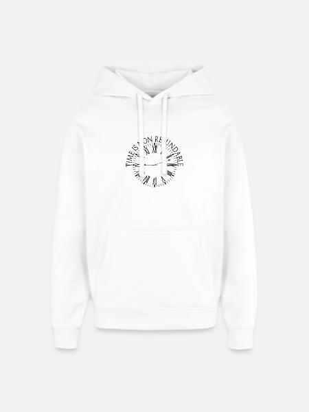 Le temps n’est pas remboursable - Sweat à capuche unisexe Stanley/Stella Oversized - blanc