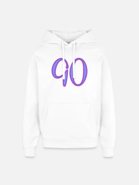 90 - Oversized Unisex Hoodie by Stanley/Stella - white