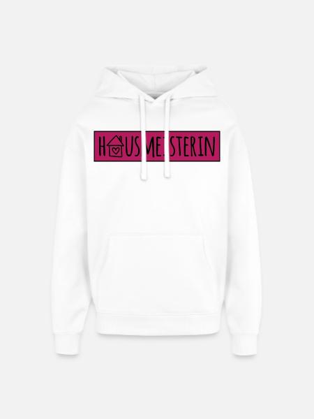 Hausmeisterin - Oversized Unisex Hoodie von Stanley/Stella - Weiß