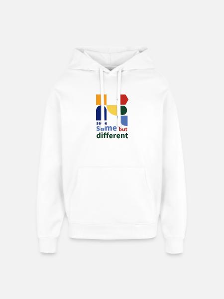 same same but different - Oversized Unisex Hoodie von Stanley/Stella - Weiß