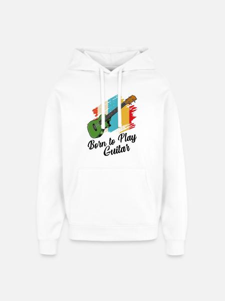 Gitarre - Oversized Unisex Hoodie von Stanley/Stella - Weiß