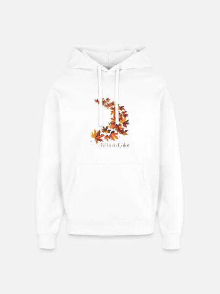 Fallen Sie in Farbe - Oversized Unisex Hoodie von Stanley/Stella - Weiß