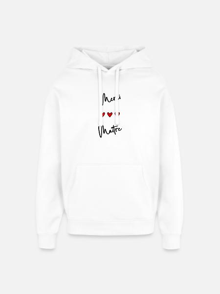 MASTER. MASTER - Oversized Unisex Hoodie by Stanley/Stella - white