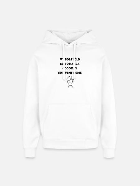 Feierabend - Oversized Unisex Hoodie von Stanley/Stella - Weiß