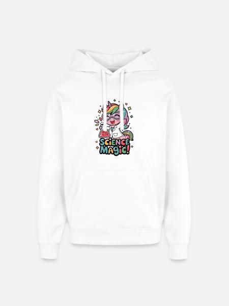 Science Magic! - Oversized Unisex Hoodie by Stanley/Stella - white