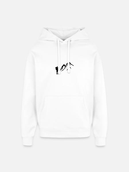 Trekking - Oversized Unisex Hoodie von Stanley/Stella - Weiß
