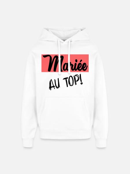 WEDDING. BRIDE-TO-BE - Oversized Unisex Hoodie by Stanley/Stella - white