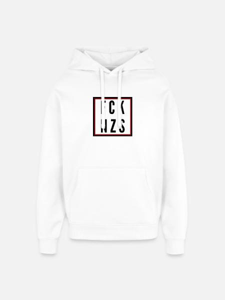 Fuck Naz*s - Oversized Unisex Hoodie by Stanley/Stella - white