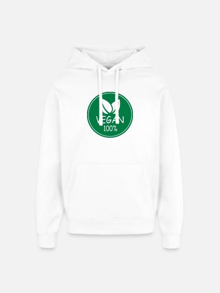 vegan 100% - Oversized Unisex Hoodie von Stanley/Stella - Weiß