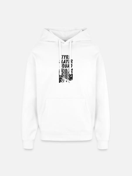 Tyre Slayer Squad - Oversized Unisex Hoodie by Stanley/Stella - white