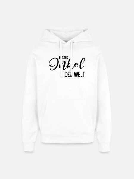 Bester Onkel der Welt - Oversized Unisex Hoodie von Stanley/Stella - Weiß