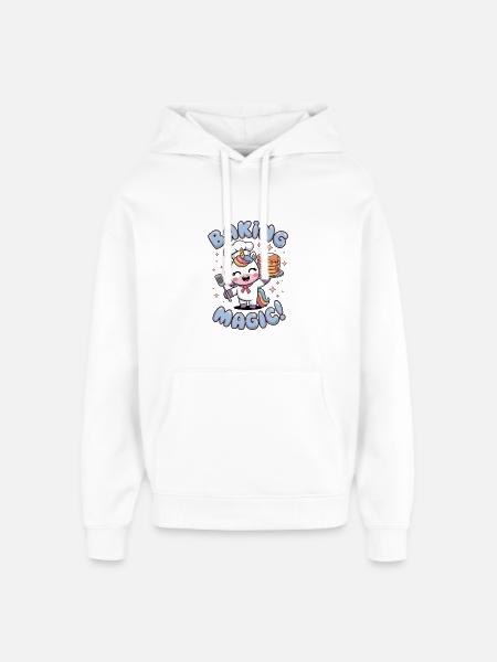 Baking Magic! - Oversized Unisex Hoodie by Stanley/Stella - white