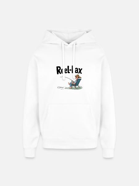 Reel laxiste - Sweat à capuche unisexe Stanley/Stella Oversized - blanc
