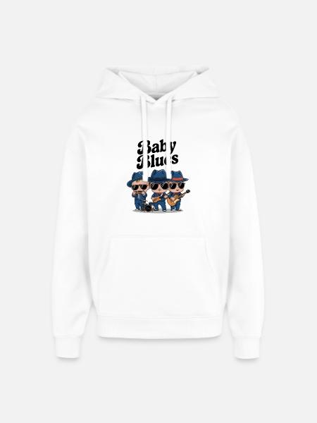 Baby Blues - Sweat à capuche unisexe Stanley/Stella Oversized - blanc