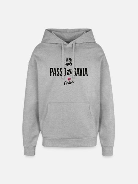 Gavia Pass - Oversized Unisex Hoodie von Stanley/Stella - Grau meliert