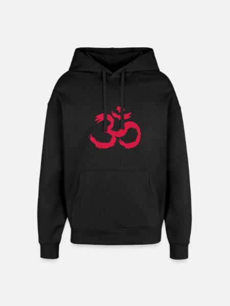 Om symbool hindoeïsme - Stanley/Stella Oversized Unisex Hoodie - zwart