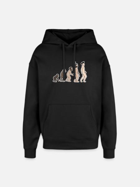 évolution - Sweat à capuche unisexe Stanley/Stella Oversized - noir