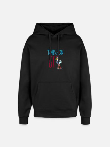 Trabzon 61 Turkey city - Oversized Unisex Hoodie by Stanley/Stella - black