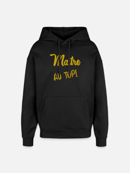 MASTER. MASTER - Oversized Unisex Hoodie by Stanley/Stella - black