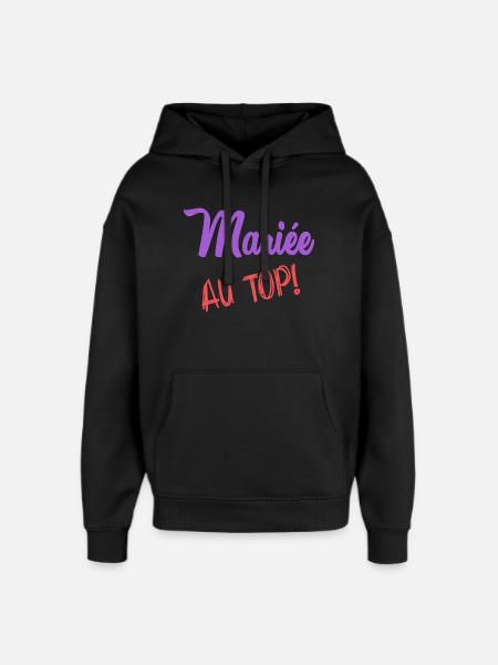 MARIEE - Sweat à capuche unisexe Stanley/Stella Oversized - noir