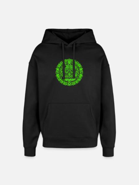 Techno Music Logo - Oversized Unisex Hoodie by Stanley/Stella - black