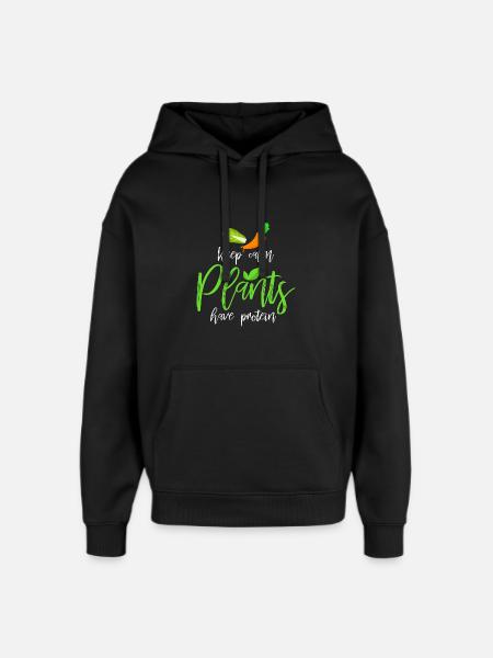 Vegan - Oversized Unisex Hoodie by Stanley/Stella - black