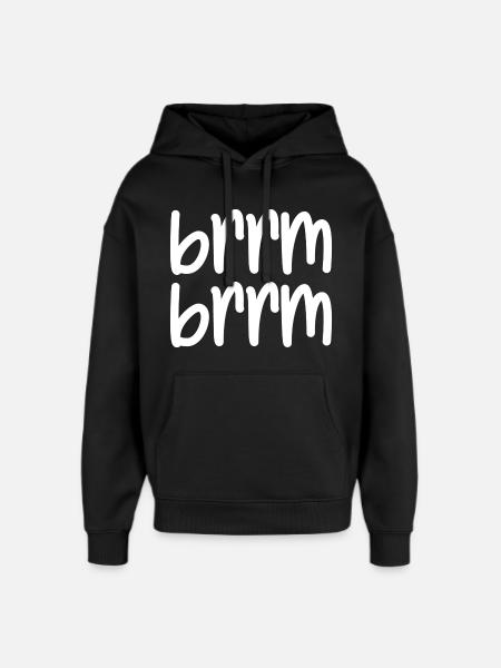brrm brrm - Oversized Unisex Hoodie by Stanley/Stella - black