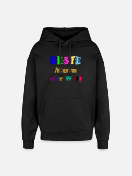 Beste Mutter der Welt - Oversized Unisex Hoodie von Stanley/Stella - Schwarz