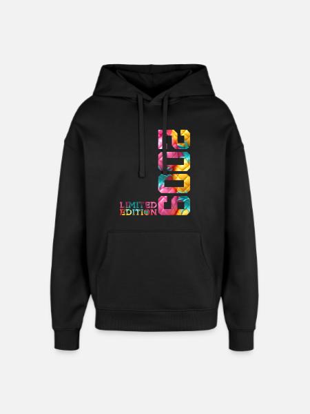 17TH BIRTHDAY LIMITED EDITION 2009 - Oversized Unisex Hoodie by Stanley/Stella - black