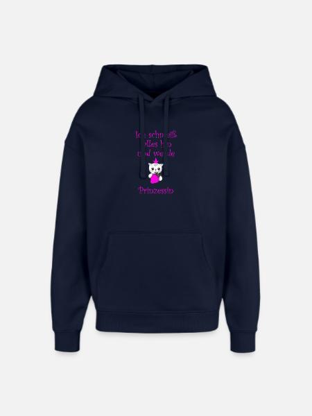 Prinzessin - Oversized Unisex Hoodie von Stanley/Stella - Navy