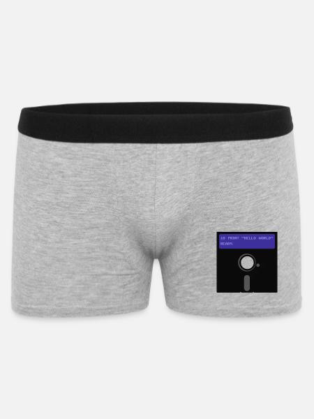 floppy disk - Men's Boxer Shorts - heather grey