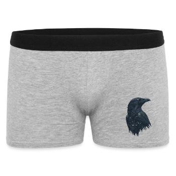 Corbeau - Boxer Homme - gris chiné - Devant
