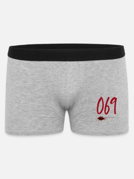 Postal Code Frankfurt 069 - Men's Boxer Shorts - heather grey