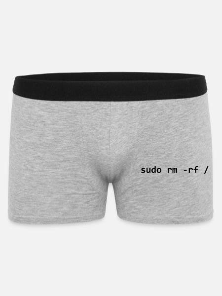 sudo rm rf - Men's Boxer Shorts - heather grey