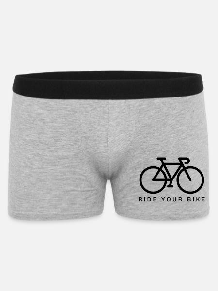 Bicycle - Ride your bike - Männer Boxer Shorts - Grau meliert